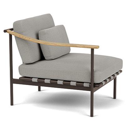 Around Deep Seating Sessel mit Teakarmlehne links