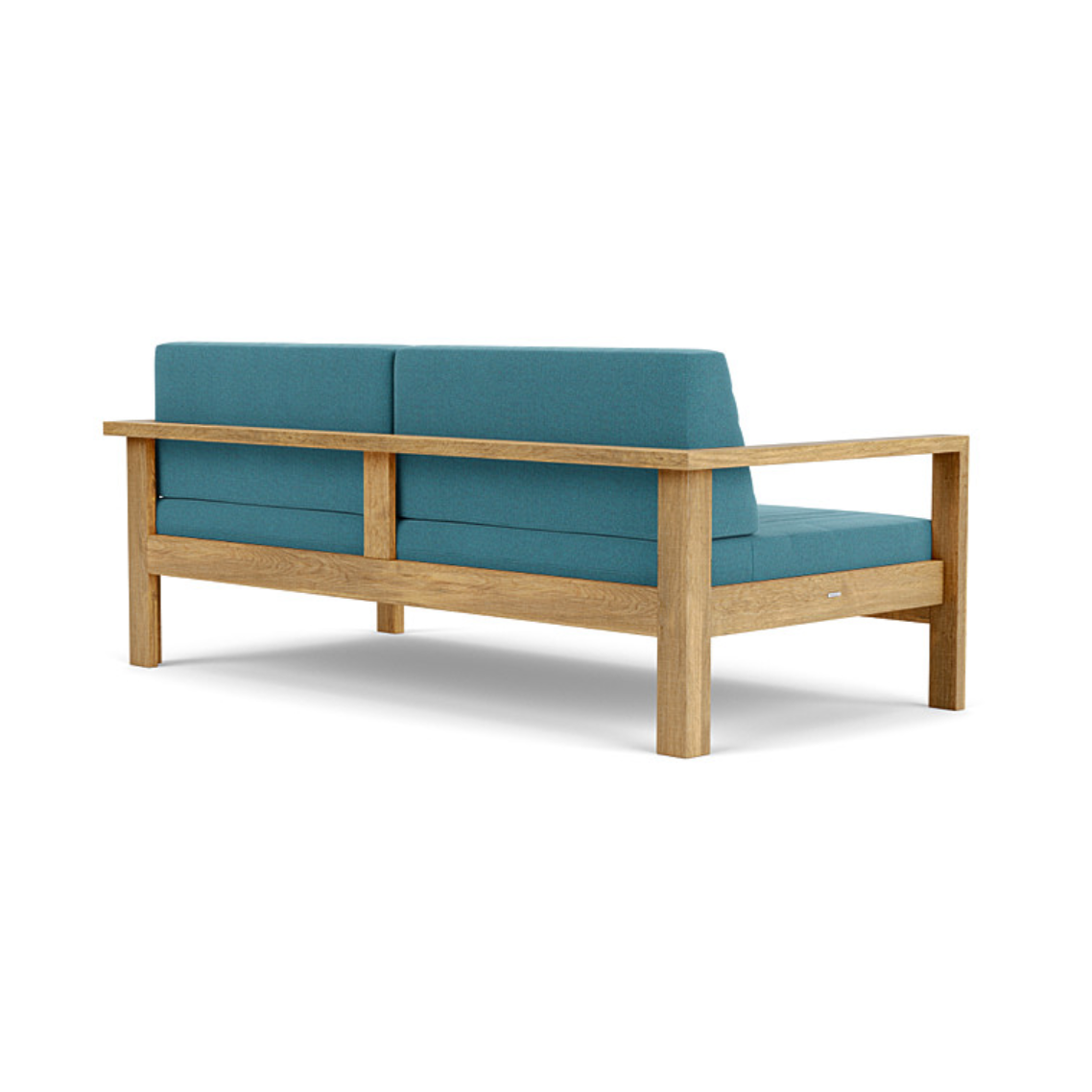 Linear two-seater sofa