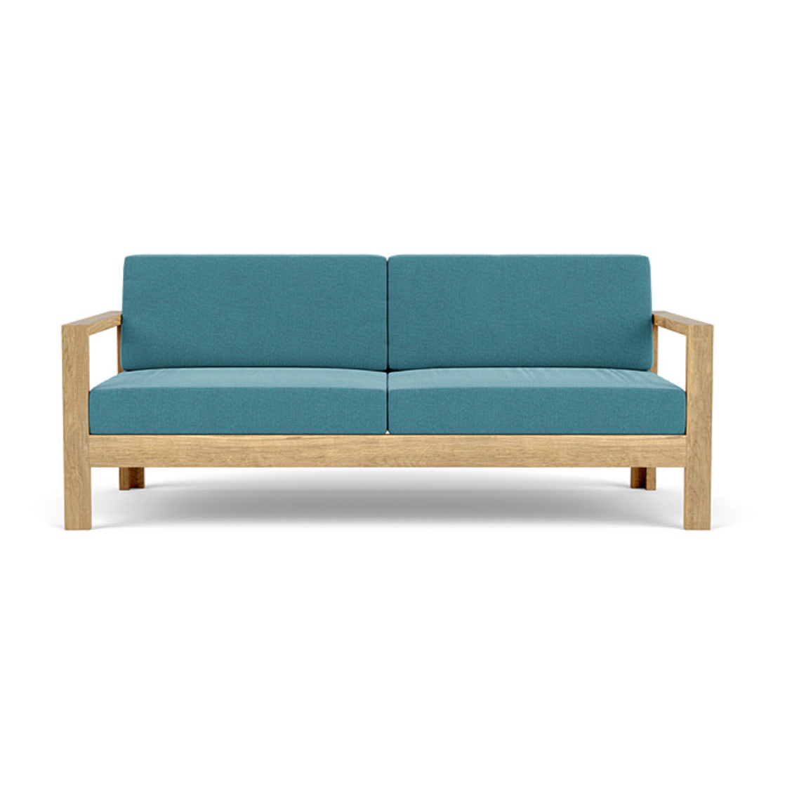 Linear two-seater sofa