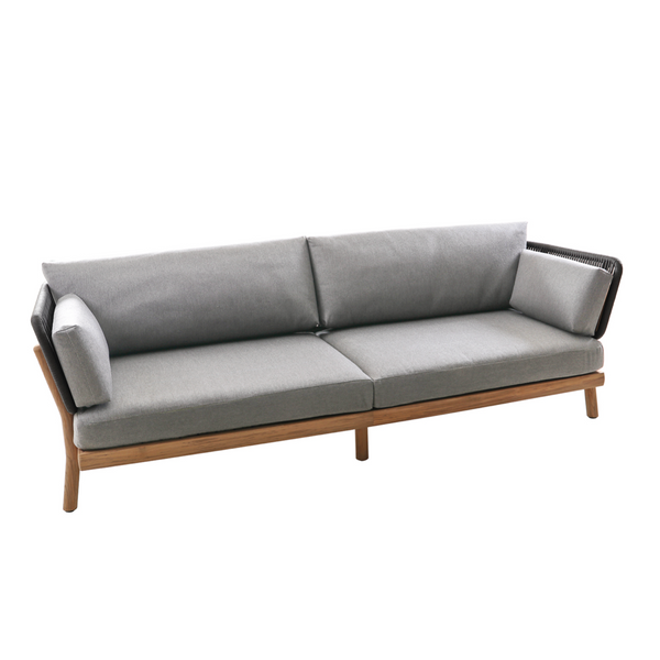 Traditional teak Marcella sofa 231 cm