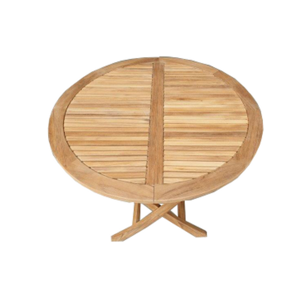 Traditional Teak Sofia Esstisch klappbar, Ø90 cm