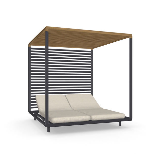 Tribù PAVILION Daybed - Aluminium-Rückwand