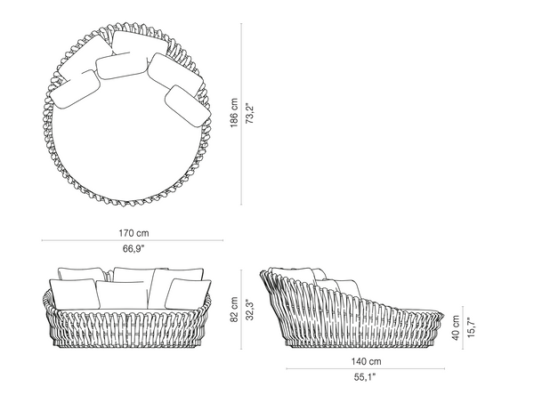 Tribù TOSCA Daybed