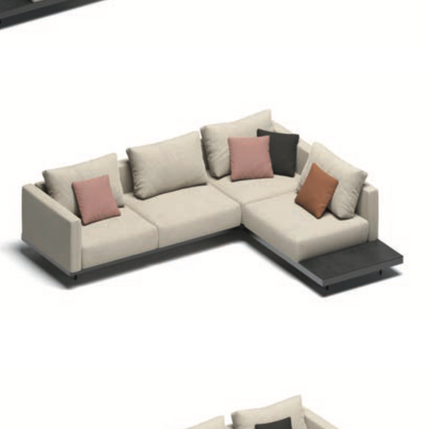 Todus Dongo modulares Eck-Loungesofa mit Ablage 274/227 cm