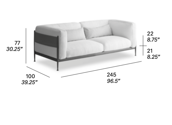 expormim Obi Sofa 245 cm