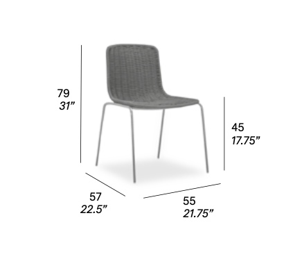 expormim Stuhl Lapala 2er Set