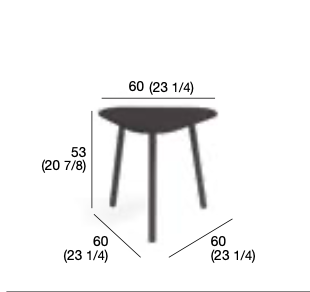 Roda Piper side table 60 cm