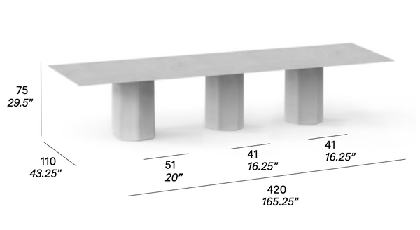 expormim Talo Esstisch 420 cm