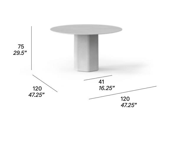 expormim Talo Esstisch Ø 120 cm