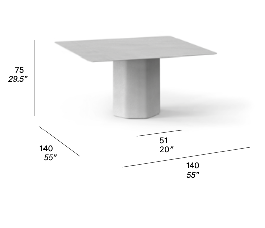 expormim Talo Esstisch 140 cm