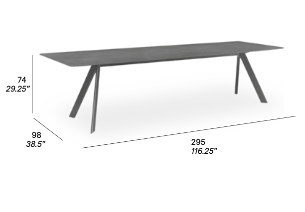 expormim Esstisch Atrivm 295 cm