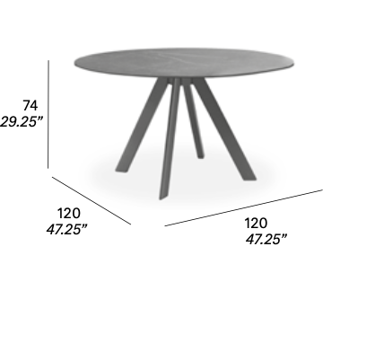 expormim Esstisch Atrivm Ø 120 cm