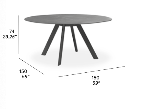 expormim Esstisch Atrivm Ø 150 cm