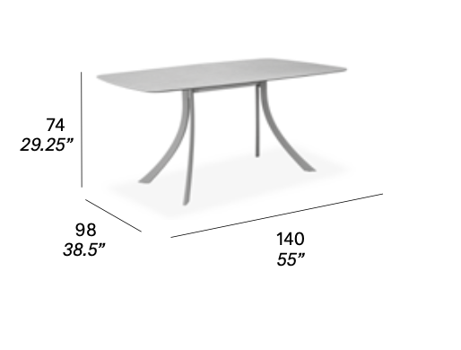 expormim Esstisch Falcata 140 cm