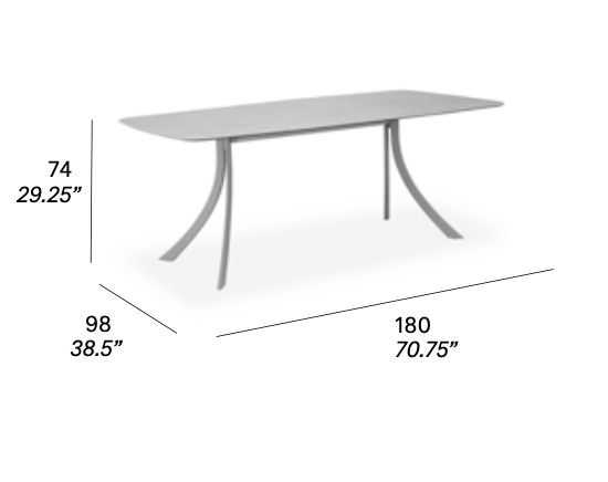 expormim Esstisch Falcata 180 cm