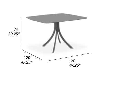 expormim Esstisch Falcata elliptisch 120 cm