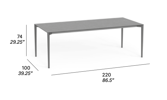 expormim Esstisch Nude 220 cm