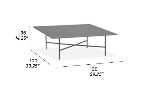 expormim Loungetisch Grada 100 cm