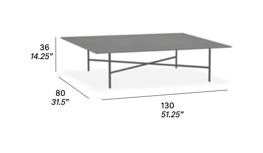 expormim Loungetisch Grada 130 cm