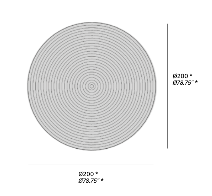 expormim runder Outdoorteppich Espiral Ø 200 cm