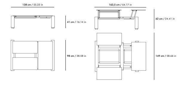 Ego Paris Trio Modular Couchtisch Kama