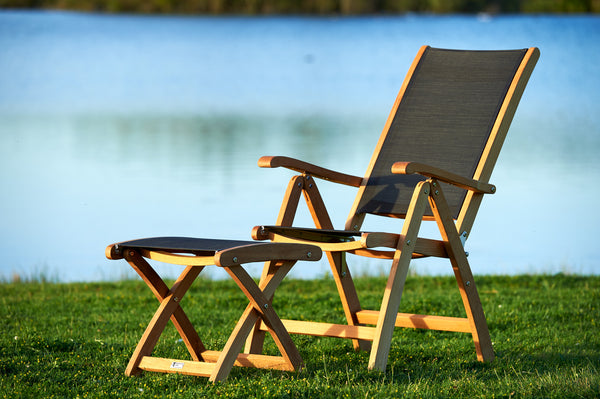 Traditional Teak Kate Recliner with adjustable backrest