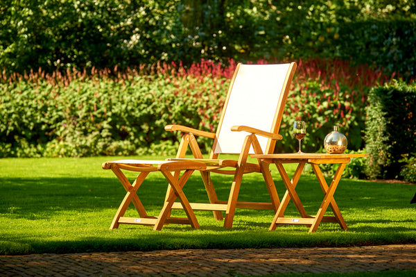 Traditional Teak Kate Recliner mit verstellbarer Rückenlehne