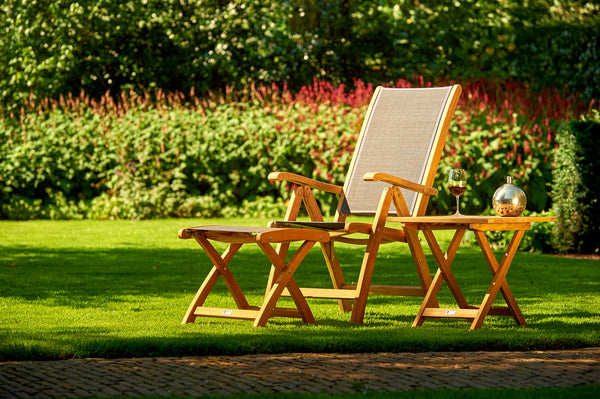 Traditional Teak Kate Recliner mit verstellbarer Rückenlehne