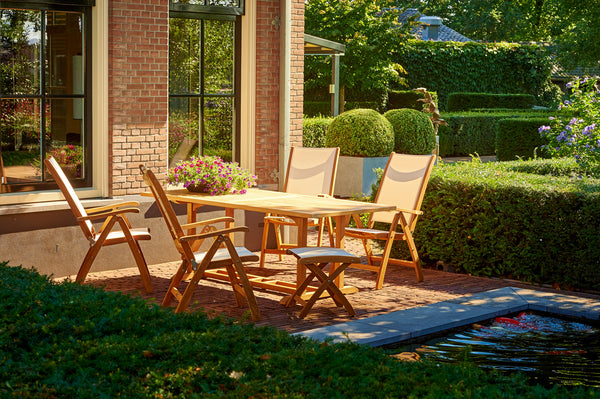 Traditional Teak Kate Recliner with adjustable backrest