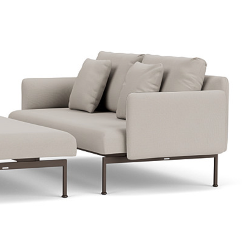 Layout Deep Seating Sofa 179 cm mit niedrigen Armlehnen