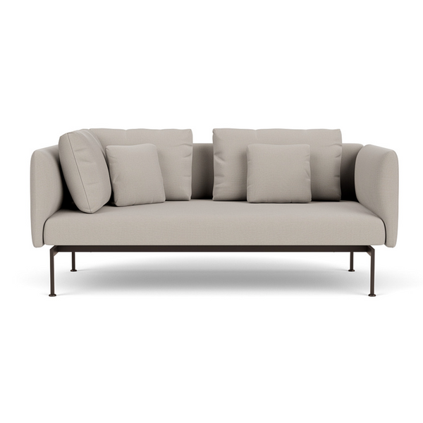 Layout Deep Seating Zweisitzer-Ecksofa mit hoher Armlehne