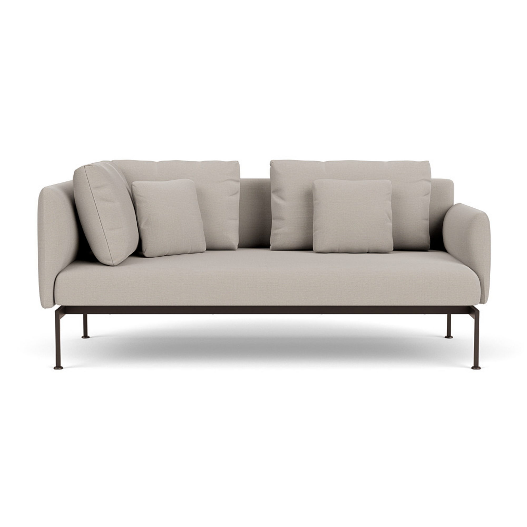 Layout Deep Seating Zweisitzer-Ecksofa mit niedriger Armlehne