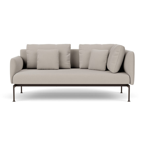 Layout Deep Seating Zweisitzer-Ecksofa mit niedriger Armlehne