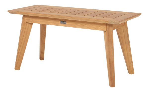 Traditional Teak Luna Gartenbank/ Hocker 90 cm