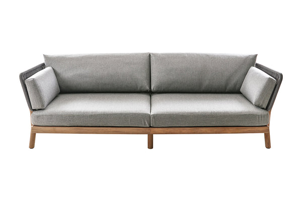 Traditional teak Marcella sofa 231 cm