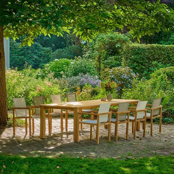 Traditional teak Maxima dining table 300 cm