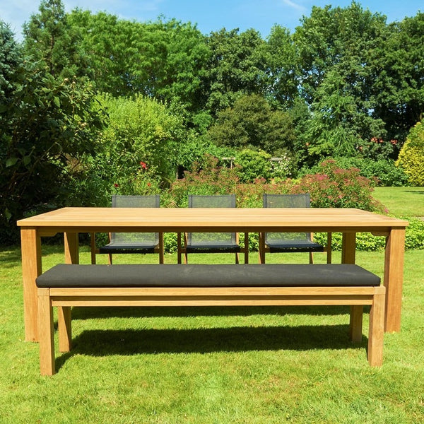 Traditional Teak Maxima Gartenbank ohne Rückenlehne 180 cm