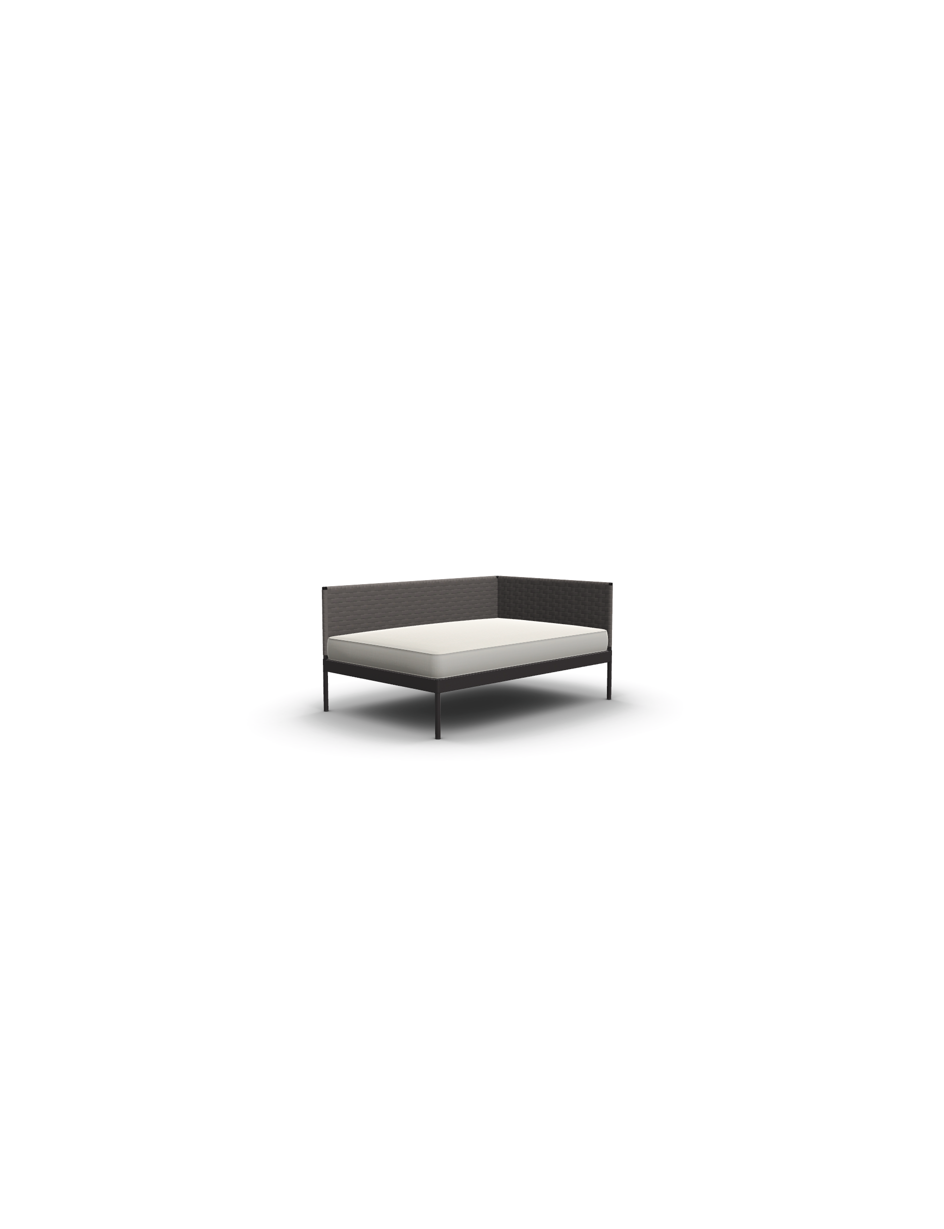 Roda Basket Sofa 2-Sitz 135x90x28 cm