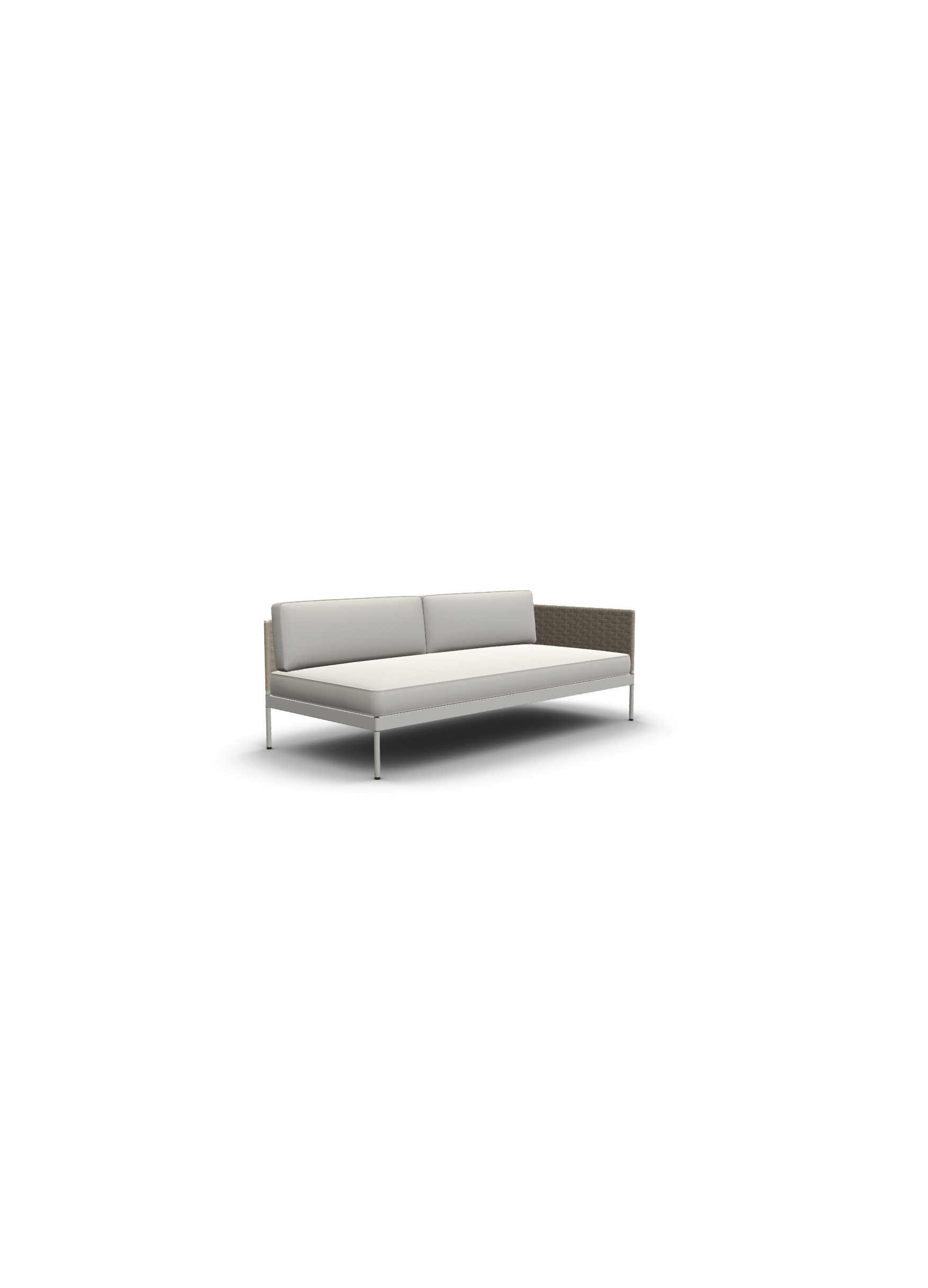 Roda Basket Sofa 3-Sitz 200x90x28 cm