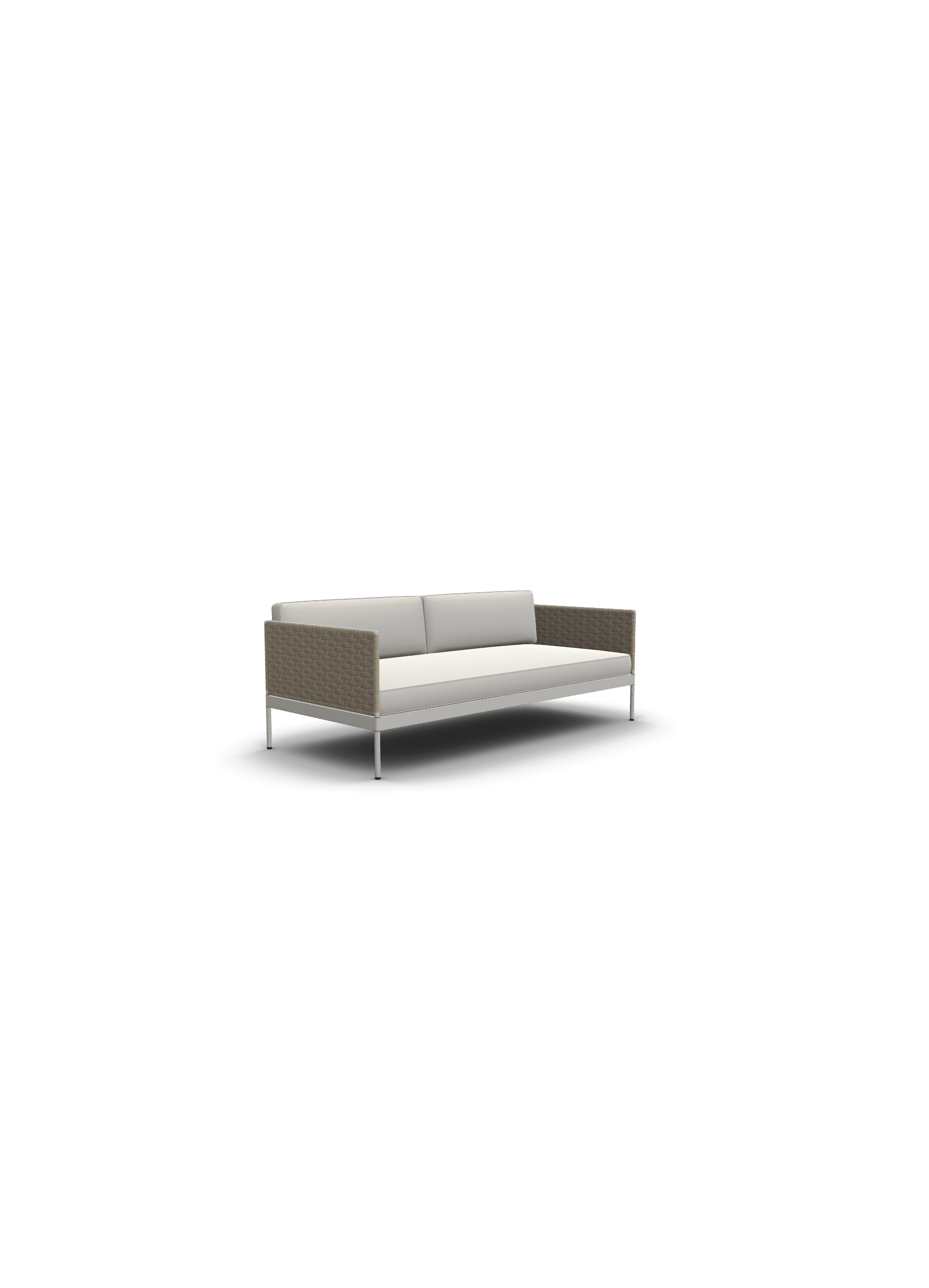 Roda Basket Sofa 3-Sitz 200x90x28 cm