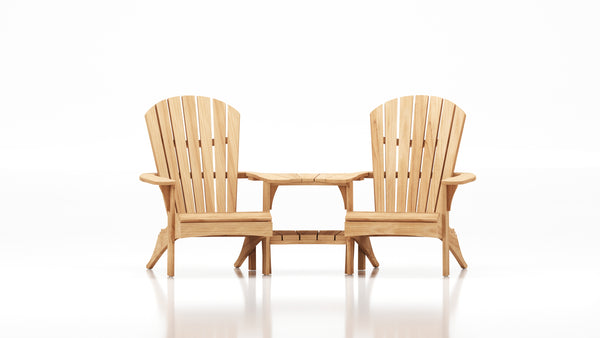 Traditional Teak Sienna Beachchairs-Set Tête-à-tête