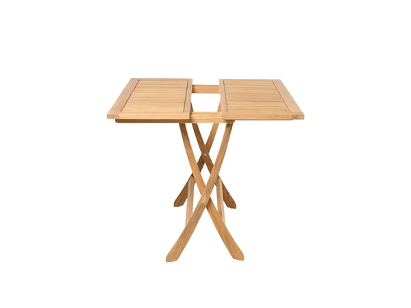 Traditional teak Sofia folding dining table, Ø90 cm