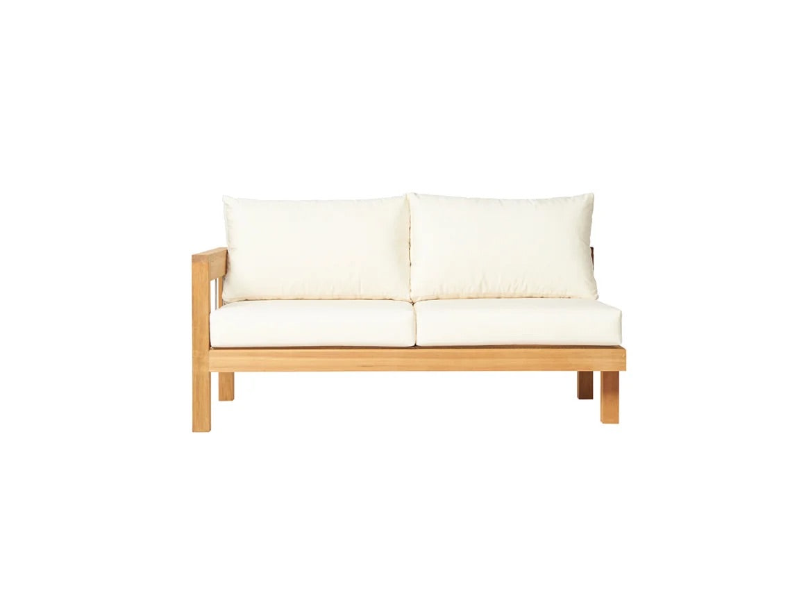 Traditional Teak Maxima Lounge 2-Sitzer mit Armlehne rechts