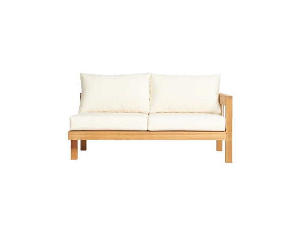 Traditional Teak Maxima Lounge 2-seater with left armrest