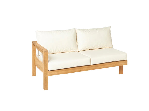 Traditional Teak Maxima Lounge 2-seater with right armrest