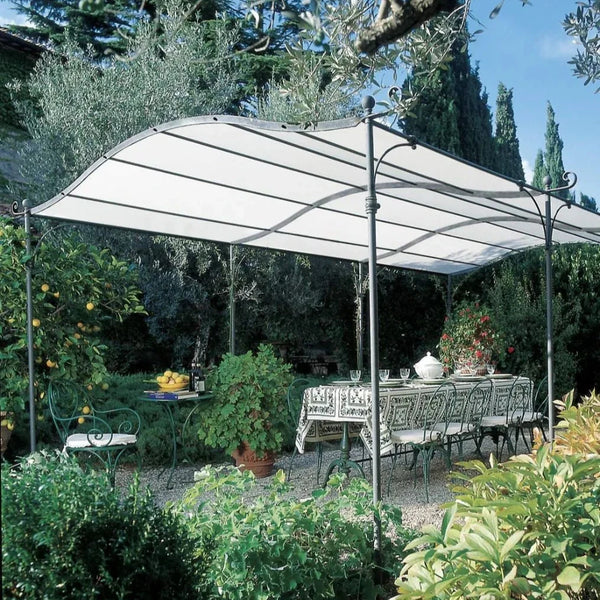 Diese Ersatzplane ist speziell für die Pergola Solaire konzipiert. Sie besteht aus einer Mischung von Polyester und PVC, die wasserdicht ist und somit einen umfassenden Schutz gegen Witterungseinflüsse bietet.