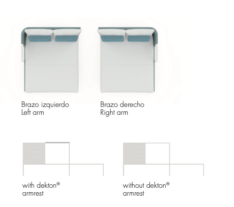 Gandia Blasco Solanas XL Sectional 2 méridienne gauche