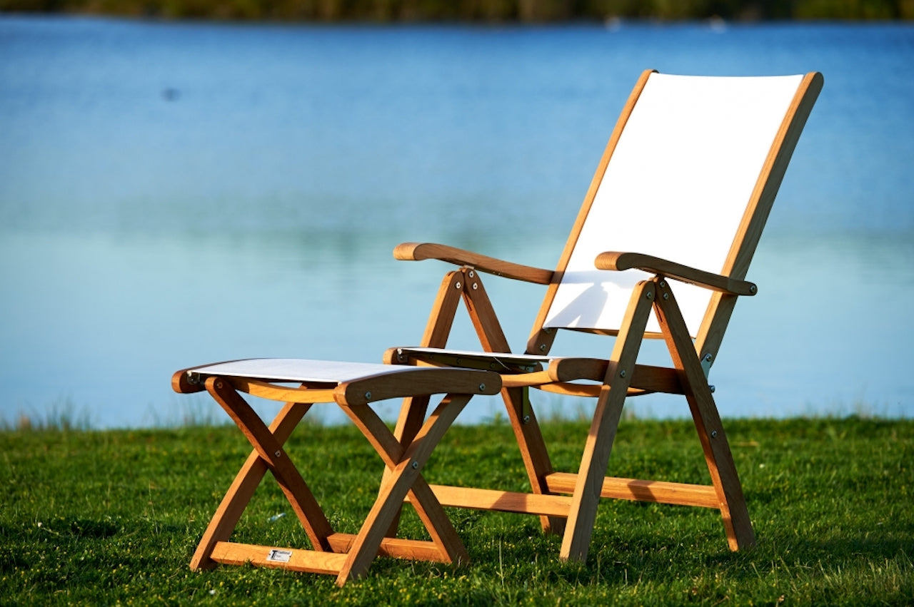 Traditional Teak Kate Recliner mit verstellbarer Rückenlehne