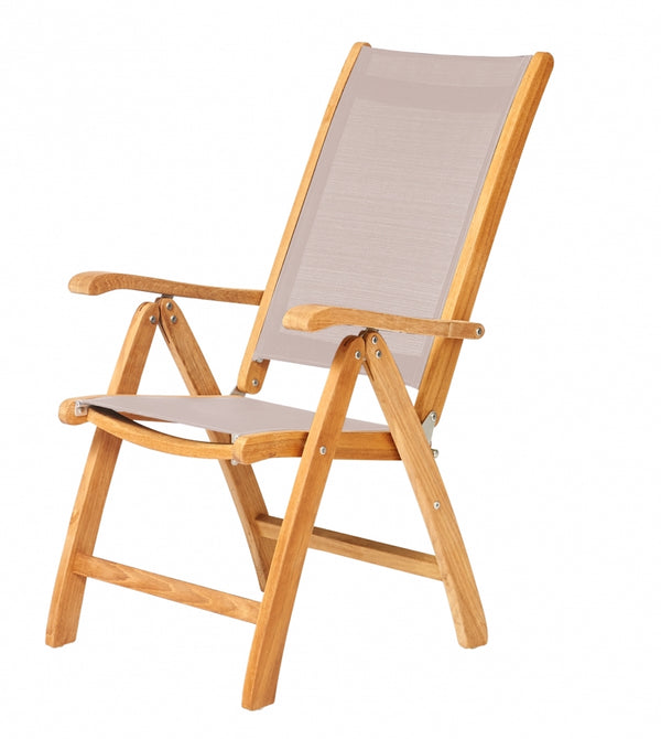 Traditional Teak Kate Recliner mit verstellbarer Rückenlehne