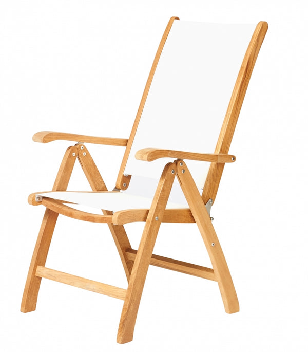 Traditional Teak Kate Recliner mit verstellbarer Rückenlehne